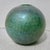 Modern Green Glass Globe With Irridescent Crackle Surface Flash For Sale - Image 3 of 11