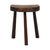 Vintage Rustic Wabi-Sabi Wooden Three-Legged Milking Stool, France For Sale - Image 5 of 18