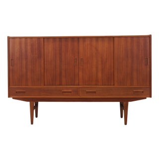 Vintage Danish Teak Highboard from Børge Dam, 1970s For Sale