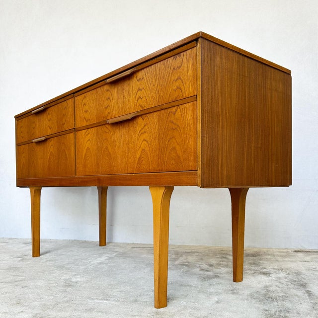 Frank Guille Small Teak Sideboard from Austinsuite, 1960s For Sale - Image 4 of 11