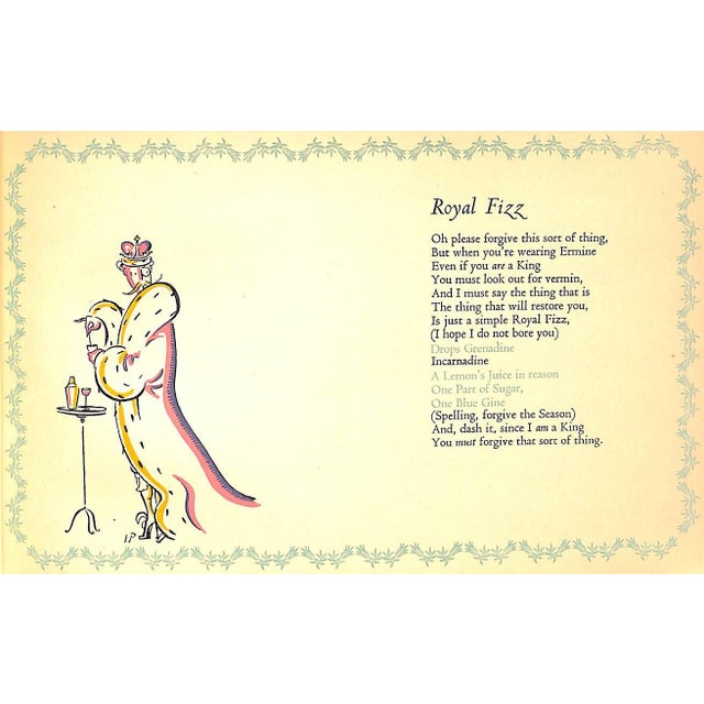 "Pick-Me-Up: Thirteen Drawings in Colour by Ian Fenwick With Thirteen Rhyming Recipes" 1933 Other, A. N. For Sale - Image 12 of 15