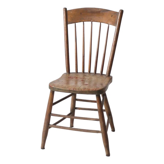 Antique Primitive Farmhouse Chair For Sale
