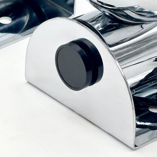 Chrome Eyeball Lamps by Enrico Tronconi for Tronconi, Italy, 1970s, Set of 2 For Sale - Image 4 of 10