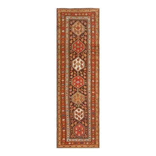 Early 20th Century W. Persian Kurdish Runner Carpet For Sale