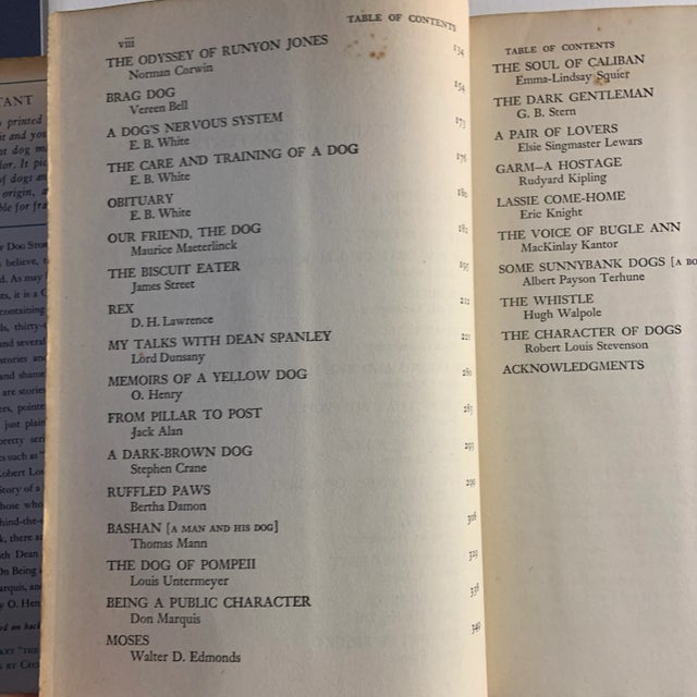 1943 Fireside Book of Dog Stories Thurber London Wolcott For Sale - Image 4 of 7