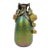 1900s Clément Massier Art Nouveau Pottery Vase With Iridescent Apple Design 14"h X 8"w For Sale