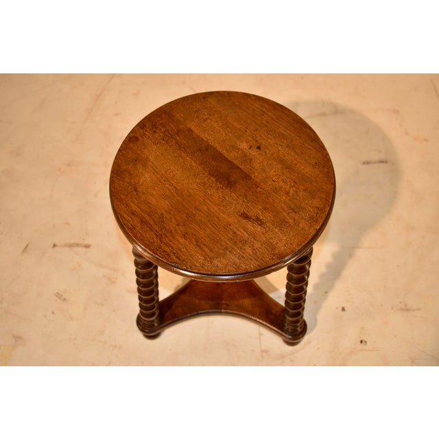 Brown 19th Century English Oak Stool For Sale - Image 8 of 9
