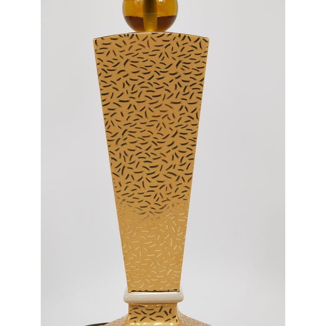 Vintage Porcelain Table Lamp, Italy, 1980s For Sale - Image 12 of 18