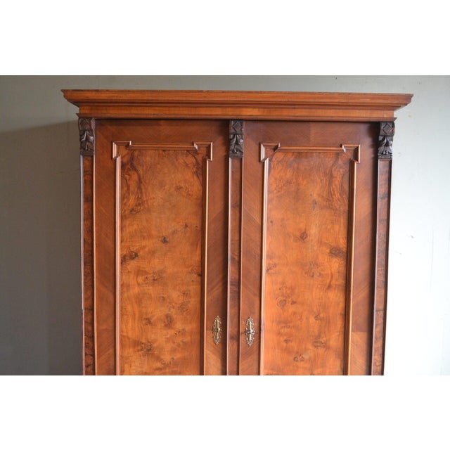 19th Century German Walnut Cupboard For Sale - Image 5 of 9