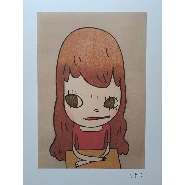 Nara Yoshitomo "just a little" Limited Edition Lithograph (After) Limited Edition Lithograph of 300 - Numbers signed in...