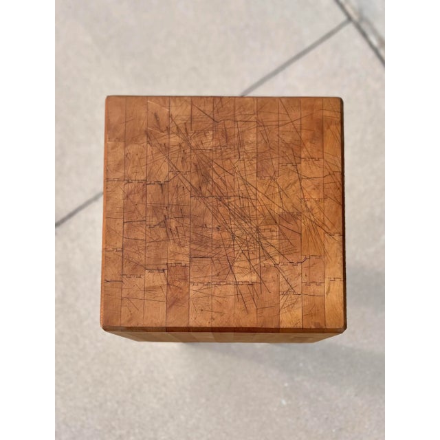 Vintage Petite Butcher Block or Island | Solid Maple Block For Sale In Tampa - Image 6 of 12