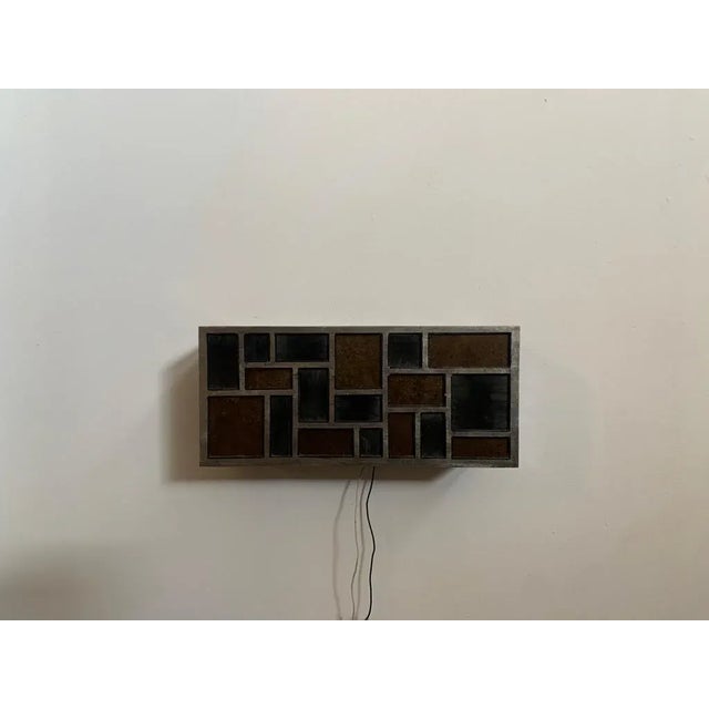 Metal and Back Glass Applique, 1970s For Sale - Image 4 of 12