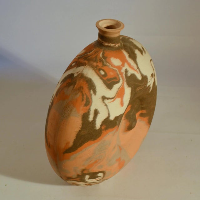 Ceramic Large Pottery Vases in Earth Tones, Set of 2 For Sale - Image 7 of 12