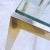 Mid-Century Modern 1970s Vintage Metal and Glass Console Table For Sale - Image 3 of 9