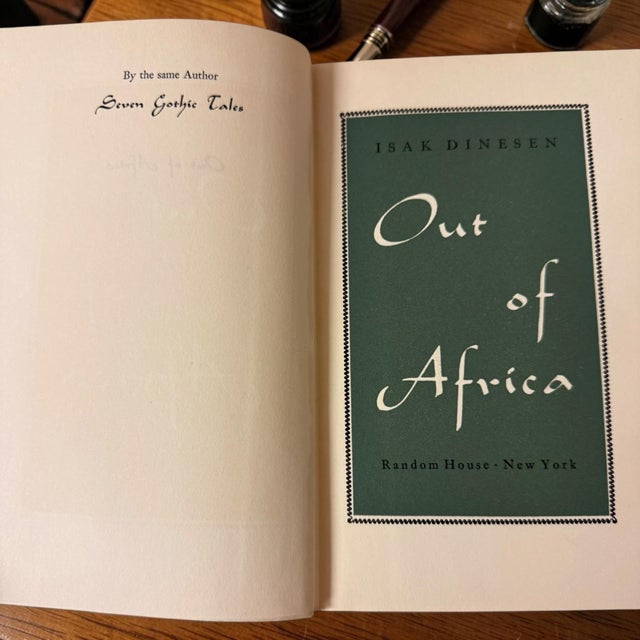 1938 First Edition Out of Africa Hardcover Book Isak Dinesen For Sale - Image 11 of 13