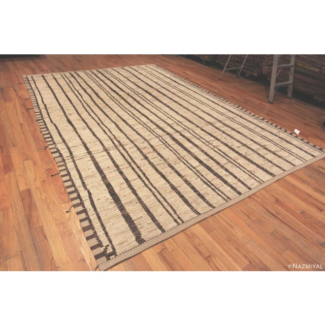 Beautiful Tribal Stripe Design Contemporary Rug, Country of Origin: Central Asia, Circa date: Modern Rugs – The charming...