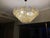 Large Amber and Grey Poliedri Murano Glass Chandelier For Sale - Image 9 of 14