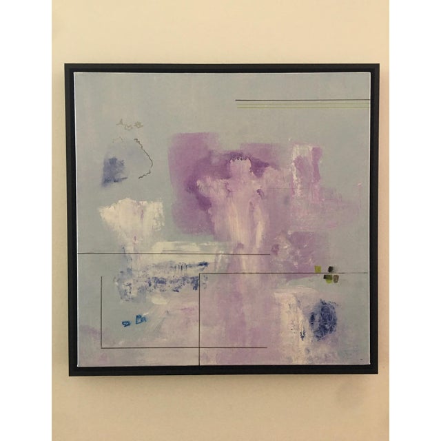 "Purplex" Abstract Framed Painting For Sale In Raleigh - Image 6 of 7