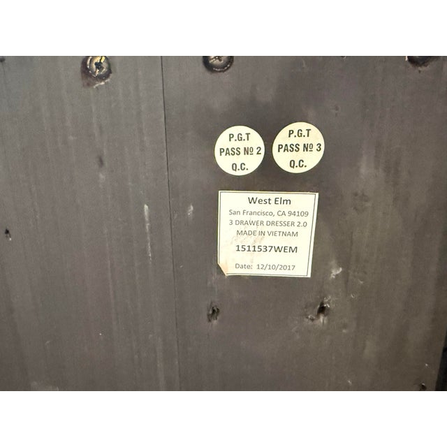 West Elm Plank Wood Dresser For Sale - Image 11 of 12
