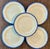 Antique Early 19th Century English Georgian Pearlware Creamware Blue Feather or Shell Edge Dinner Plates - Set of 5 For Sale - Image 10 of 16
