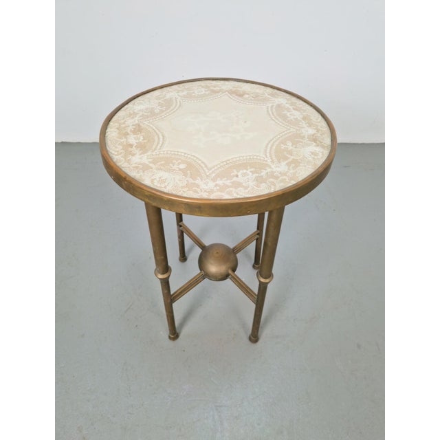 Art Deco Round Copper Side Table by P. Cool, 1933 For Sale - Image 4 of 13