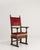 18th Century French Renaissance Style Throne Chair with Upholstery Red Burgandy For Sale - Image 14 of 15