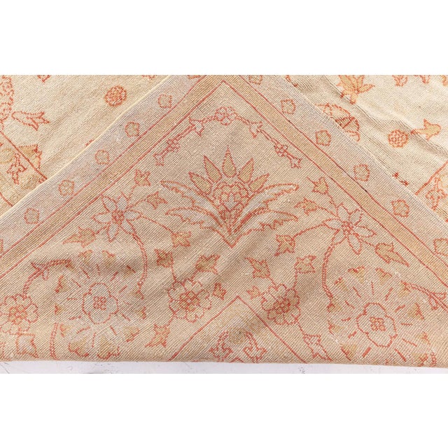 Authentic Turkish Oushak Handmade Wool Rug For Sale In New York - Image 6 of 8