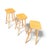 Beech Wood Stools, 1970s, Set of 3 For Sale - Image 3 of 5