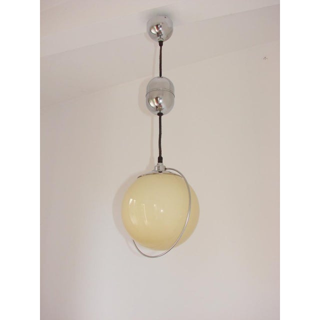 Art Deco Glass Lamp, 1940s For Sale - Image 4 of 8