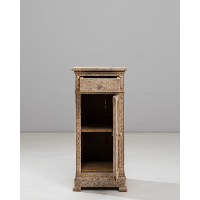 1900 - 1909 1900s French Oak Bedside Table With Drawer For Sale - Image 5 of 18