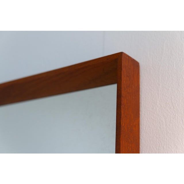 1950s Mid-Century Danish Teak Hallway Mirror and Sconce, 1950s, Set of 2 For Sale - Image 5 of 18