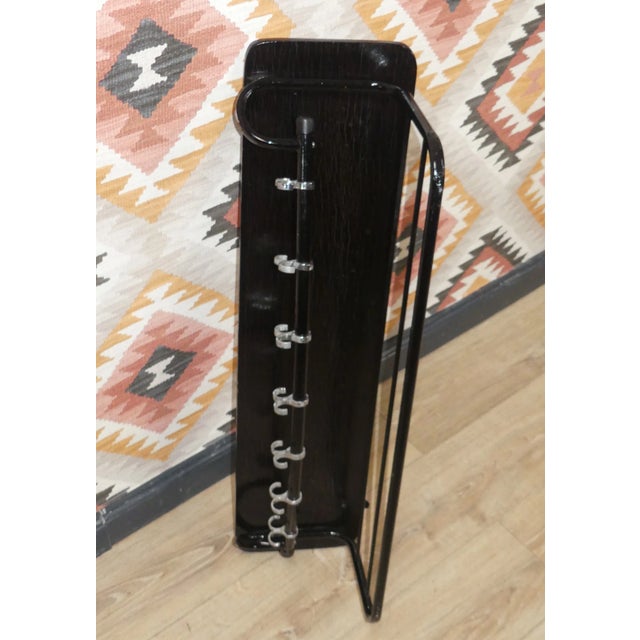 Bauhaus Black Wardrobe Rack in Wood and Metal For Sale - Image 5 of 8