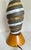 Wood Swedish Modern Ingrid Atterberg Glazed Pottery Spiral Table Lamp For Sale - Image 7 of 9