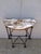 2020s 32" Classic Iron Demilunes With Rustic Tops - a Pair For Sale - Image 5 of 6