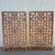 Antique Chinese Open Fretwork Lattice Large Window Screens Decorative Wall Panels, a Pair For Sale - Image 11 of 15