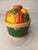 Ceramic Vintage Cooks Club Ceramic Salt & Pepper Shakers Fresh Pikt Peppers Basket Green Red For Sale - Image 7 of 8