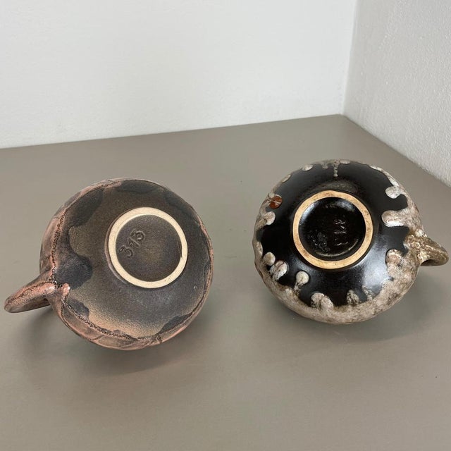 Pottery Vases 313 by Kurt Tschörner for Ruscha, Germany, 1960s, Set of 2 For Sale - Image 18 of 18