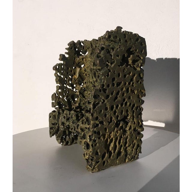 1980s Italian Bronze Abstract Sculpture by Urano Palma, 1985 For Sale - Image 5 of 18