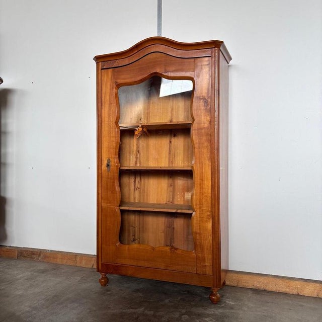 Antique Biedermeier Solid Cherry Display Cabinet, 1830 For Sale - Image 18 of 18
