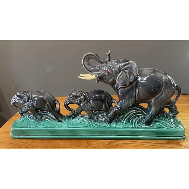 Elephant Ceramic Sculpture, 1960s For Sale - Image 9 of 10