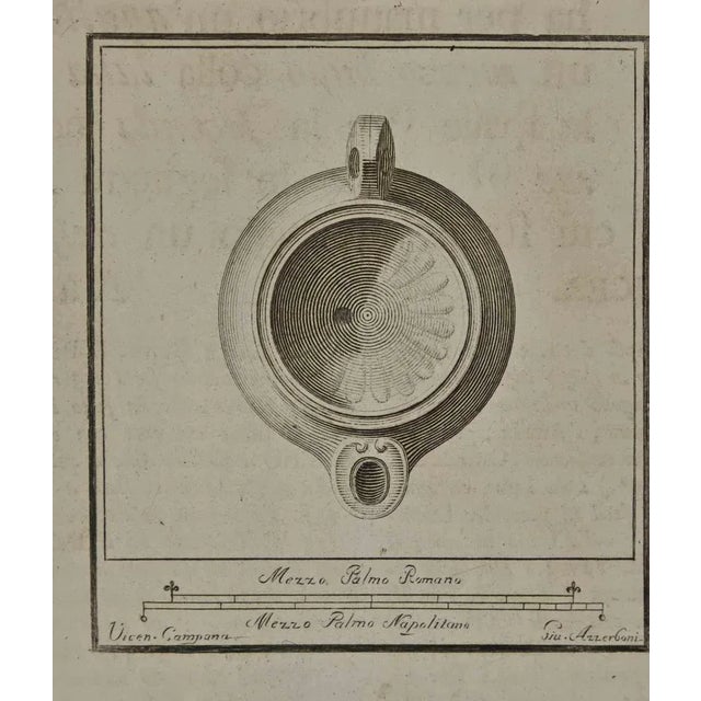 Ancient Roman Still Life from the series "Antiquities of Herculaneum", is an etching on paper realized by Giuseppe...