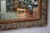 Gold Antique Bohemian Mirror in Embossed Metal Frame with Oak Leaves, 1950s For Sale - Image 8 of 10