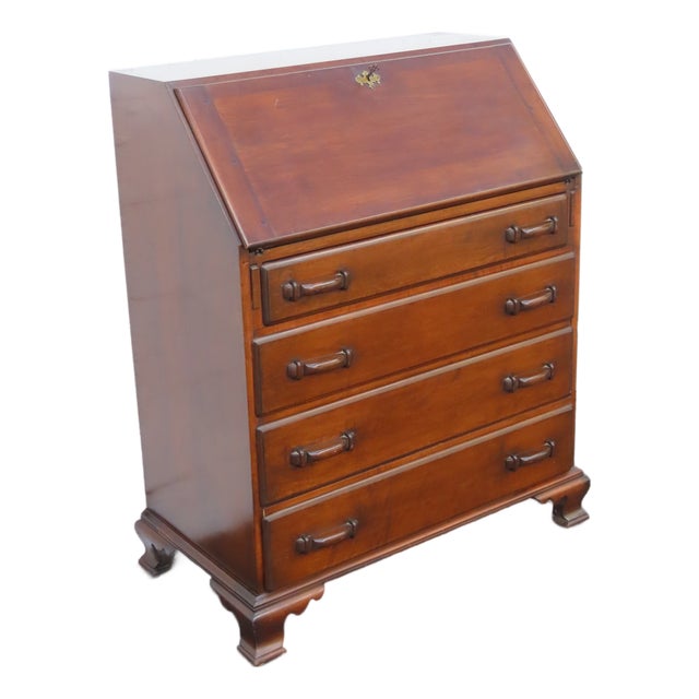 Early 1900s Art Deco Secretary Desk 6678 For Sale