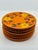 Mid-Century Modern Mid Century Retro Orange Floral Plates Made in Italy - Set of 7 For Sale - Image 3 of 11
