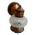 Copper Bubble Glass and Stars Wall Sconce, Circa 1920 For Sale