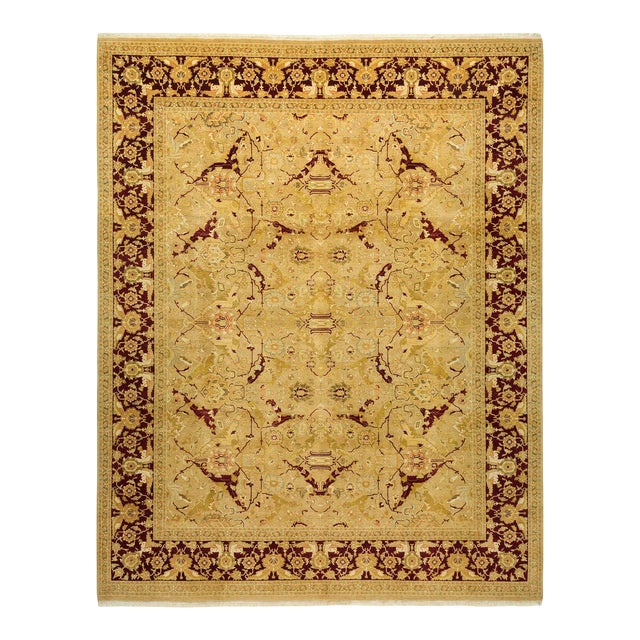 Mogul Collection Hand-Knotted Area Rug - Gold Collection 8' 2" X 10' 2" For Sale