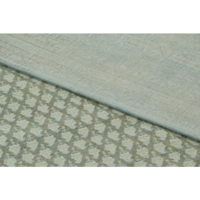 Antique Persian Saraband Rug With Intricate Boteh Grid in Green Hues - Rug & Kilim For Sale - Image 9 of 9