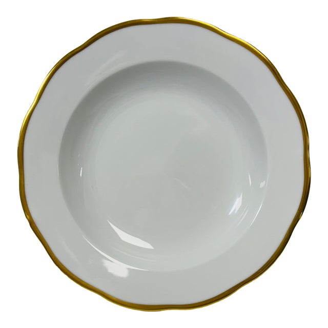 Herend Gold Rimmed Gwendolyn Soup Dish For Sale