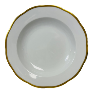 Herend Gold Rimmed Gwendolyn Soup Dish