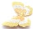 Contemporary Mid 20th Century Buccellati Large Butterfly Yellow White Rose Gold Pin Brooch For Sale - Image 3 of 9